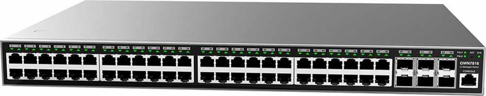 Šakotuvas Switch GrandStream 48P GWN7816 48x Ports Layer-3-sieciowy-Switch