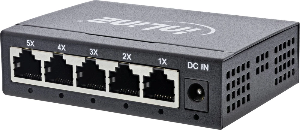 Šakotuvas InLine Gigabit Network Switch 5 prievadų, 1GBit/s, be ventiliatoriaus