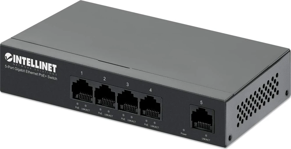 Šakotuvas ITL Intellinet 561792 tinklo komutatorius Gigabit Ethernet (10/100/1000) Maitinimas per Eternetą (PoE) Juoda