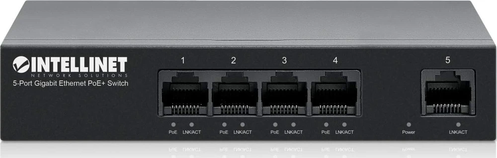Šakotuvas ITL Intellinet 561792 tinklo komutatorius Gigabit Ethernet (10/100/1000) Maitinimas per Eternetą (PoE) Juoda