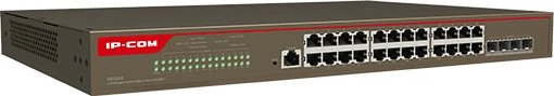 Šakotuvas Tenda IP-Com Networks tinklo komutatorius valdomas L3 Gigabit Ethernet (10/100/1000) 1U ruda (G5328X)