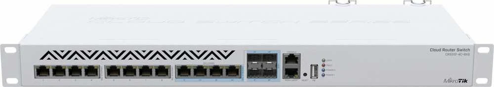 Šakotuvas MIKROTIK MT CRS312-4C+8XG-RM MikroTik CRS312-4C+8XG-RM L5 8x RJ45 10GbE, 4x kombinuotas RJ45/SFP+ 10 GbE, 19 stovas