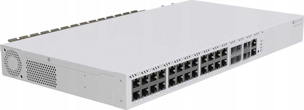 Maršrutizatorius MIKROTIK CRS326-4C+20G+2Q+RM komutatorius 20x RJ45 2.5G 4x 2.5G ETH/10G SFP+ derinys 2x 40G QSFP+