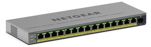 Šakotuvas Netgear 16-PORT POE+ 1G PLUS SWITCH - 1XSFP PORT 231W