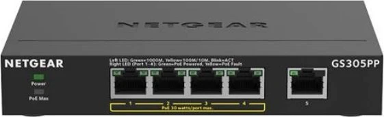 Šakotuvas Switch NETGEAR GS305PP-300EUS