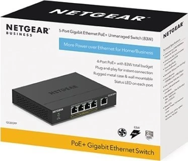 Šakotuvas Switch NETGEAR GS305PP-300EUS