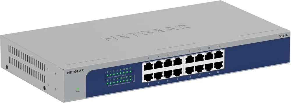 Šakotuvas Netgear 16-PORT 1G UNMANAGED SWITCH - 16X RJ-45 LAN
