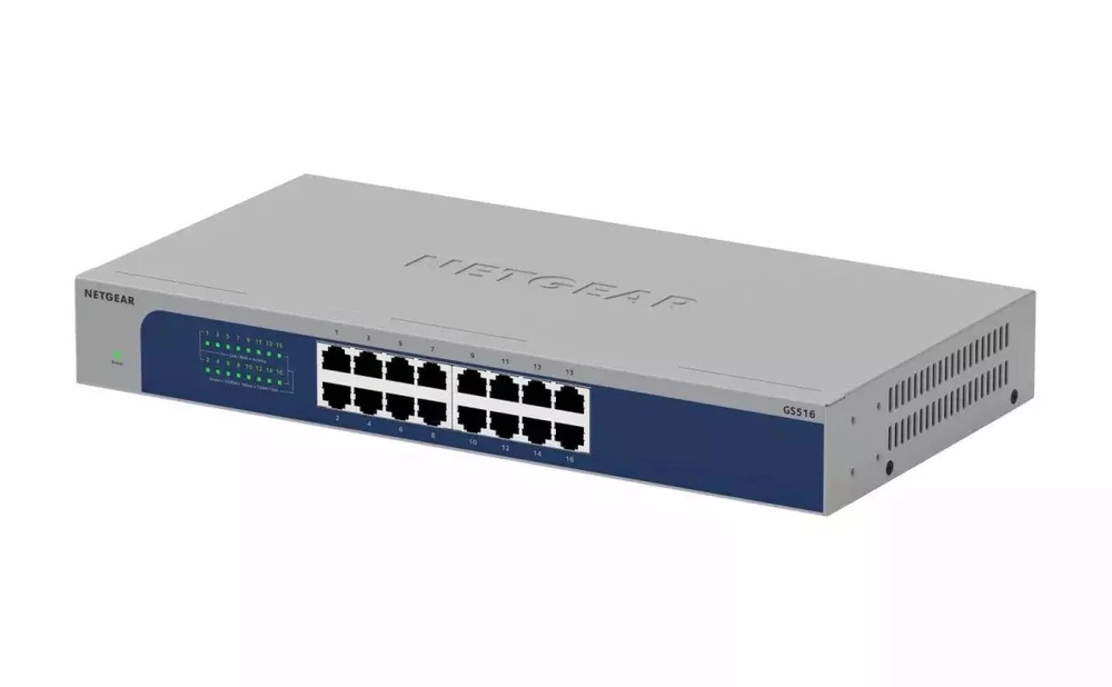 Šakotuvas Netgear 16-PORT 1G UNMANAGED SWITCH - 16X RJ-45 LAN
