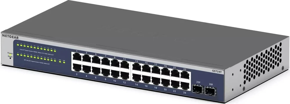 Šakotuvas Jungiklis NETGEAR GS724T-600EUS