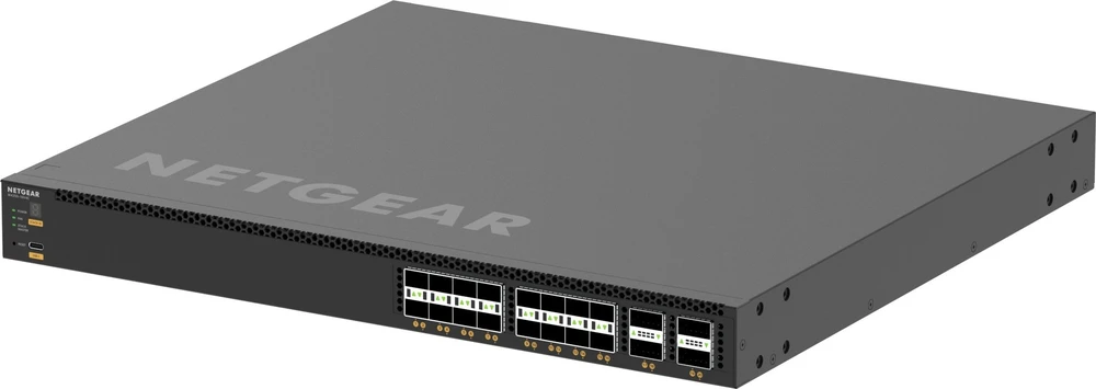 Šakotuvas Netgear 24 prievadų 25G valdomas komutatorius - M4350-16V4C 16XSFP28 4XQSFP28