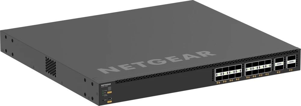 Šakotuvas Netgear 24 prievadų 25G valdomas komutatorius - M4350-16V4C 16XSFP28 4XQSFP28