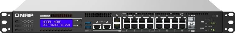 Šakotuvas „Qnap Systems“ QGD-1602-C3558: 8 2,5 GBE PRIESTAI / 8 1 GBE PRIESTAI 2 SFP+ 10 GBE. 86W T