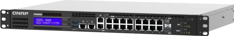 Šakotuvas „Qnap Systems“ QGD-1602-C3558: 8 2,5 GBE PRIESTAI / 8 1 GBE PRIESTAI 2 SFP+ 10 GBE. 86W T