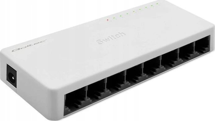Šakotuvas Qoltec 52246 Tinklo jungiklis 8 x RJ45 prievadas | 100Mbps | LAN