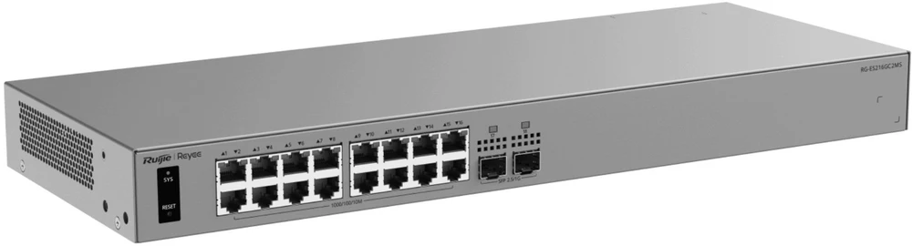 Šakotuvas Ruijie SWITCH RG-ES216GC2MS 16 PORTŲ + 2X SFP REYEE
