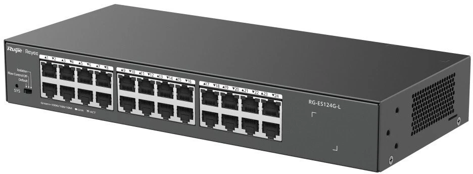 Šakotuvas Ruijie Networks Reyee RG-ES124G-L 24 prievadų komutatorius