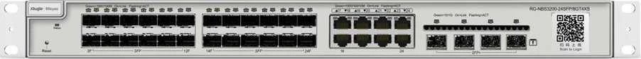 Šakotuvas Ruijie jungiklis SFP RG-NBS3200-24SFP/8GT4XS 24 PRIEVADŲ REYEE