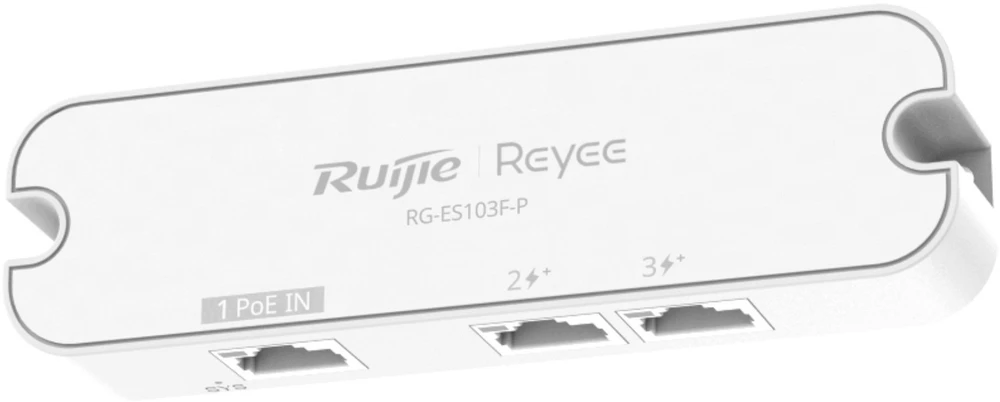 Šakotuvas Ruijie Switch Reyee POE / prailgintuvas 2 prievadų + 1X Uplink (RG-ES103F-P)