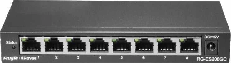 Šakotuvas Ruijie Switch RG-ES208GC 8 PRIEVADŲ REYEE