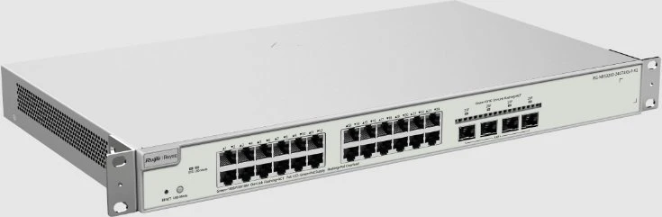 Šakotuvas Switch RUIJIE Tinklo komutatorius Networks Valdomas L2+ Gigabit Ethernet (10/100/1000) PoE palaikymas pilka (RG-NBS3200-24GT4XS-P-V2)