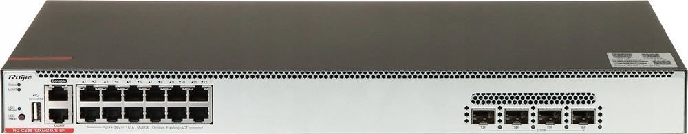 Šakotuvas SWITCH POE RG-CS86-12XMG4VS-UP 12 PRIEVADŲ SFP+ RUIJIE