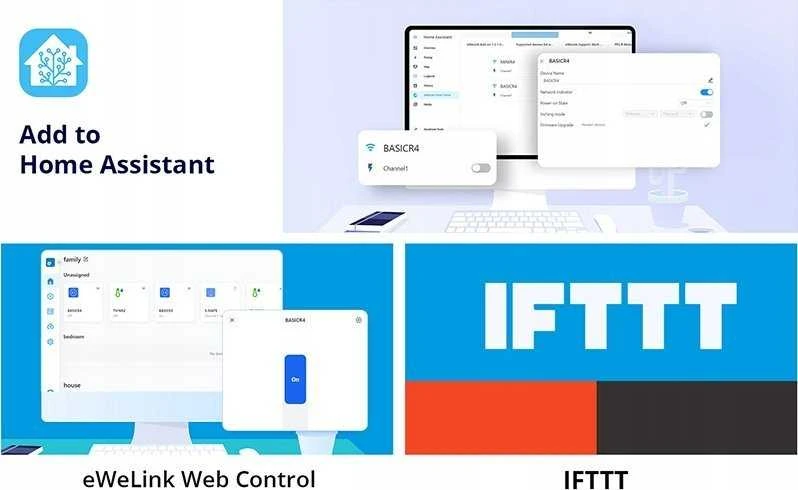 Sonoff BASICR4 Wifi + Bluetooth 10A relė
