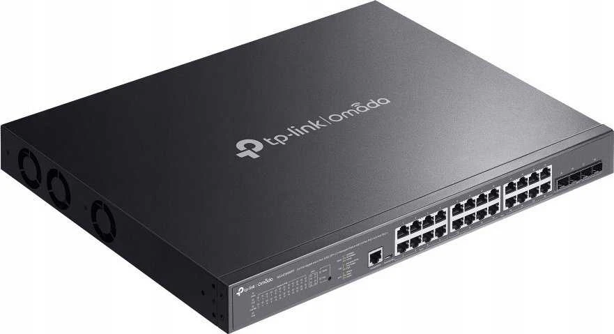 Šakotuvas TP-LINK | Komutatorius | SG3428XMPP Omada | Valdomas L2 | Montuojamas į lentyną | Gigabito Ethernet (varinis) jungčių kiekis: 24 | SFP+ jungčių kiekis: 4 | PoE+ jungčių kiekis: 16 ir 8x PoE++