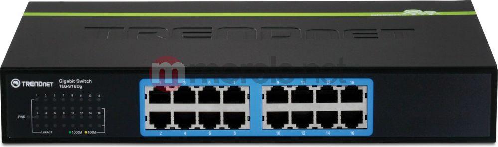 Šakotuvas TRENDNET 16 prievadų Gigabit GREENnet jungiklis