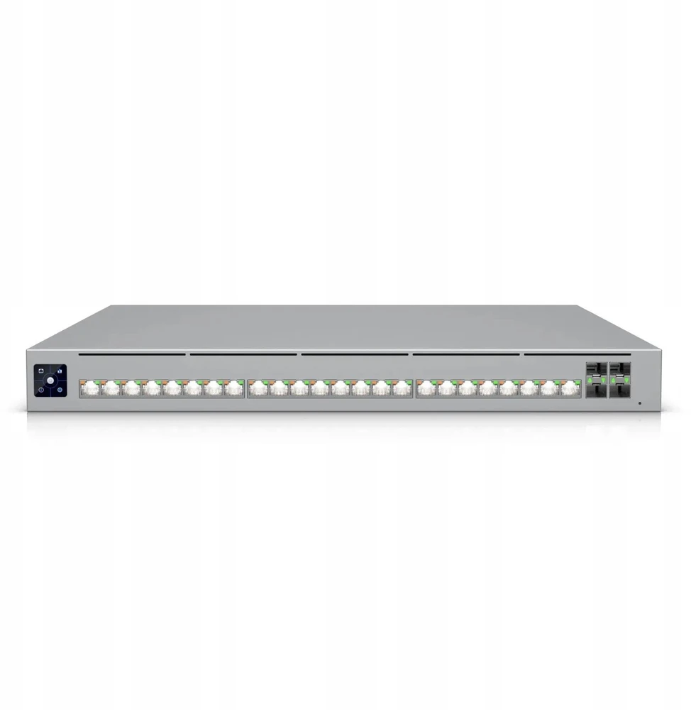 Šakotuvas UBIQUITI ECS-24S-POE (1050W) įmonės lygio 24 prievadų, 3 sluoksnio „Etherlighting PoE+++“ komutatorius