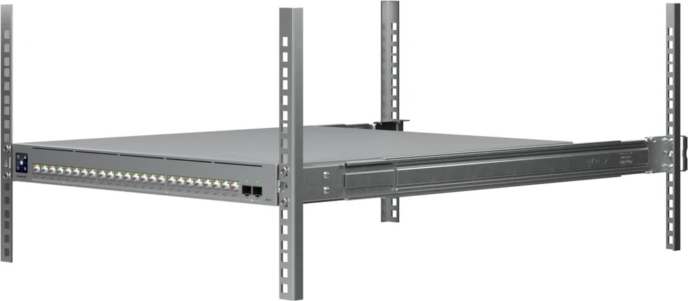 Šakotuvas Ubiquiti UniFi ECS-24-POE tinklo komutatorius Valdomas L2/L3 10G Ethernet (100/1000/10000) Maitinimas per Eternetą (PoE) 1U Pilka