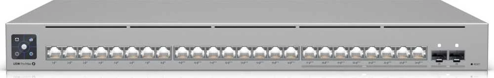 Šakotuvas UBIQUITI USW-Pro-Max-24-PoE komutatorius Etherlighting 8x RJ45 2.5Gbps 16x RJ45 1000Mbps 2x SFP+ L3 400W PoE