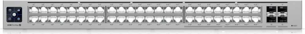 Šakotuvas Komutatorius - Ubiquiti USW-PRO-MAX-48-POE L3 2.5G Pilkas