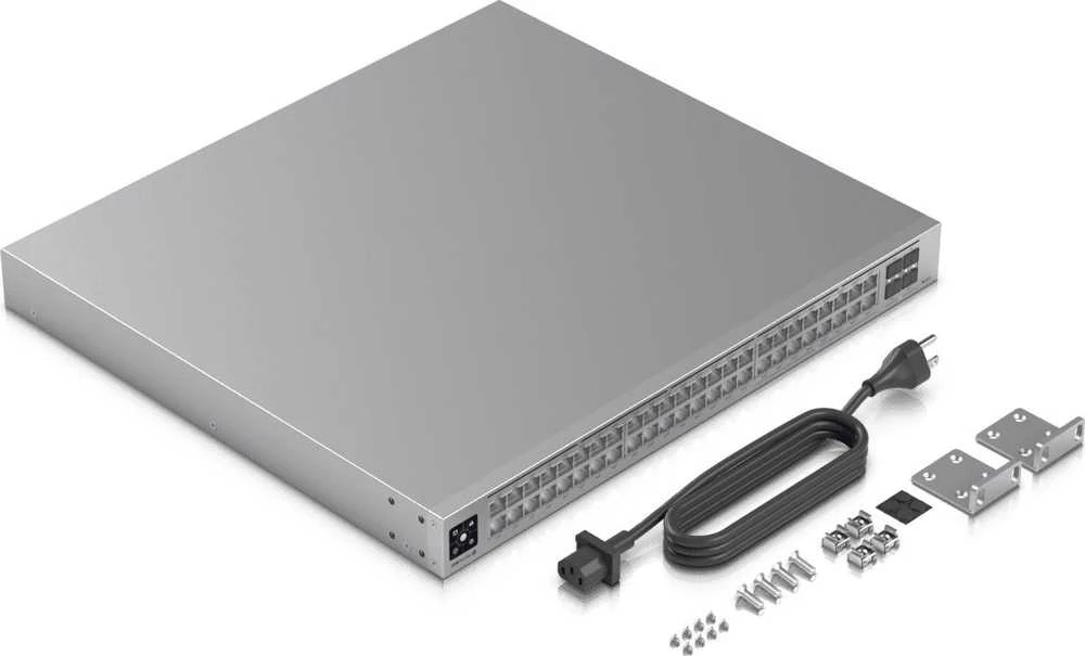 Komutatorius - Ubiquiti USW-PRO-MAX-48-POE L3 2.5G Pilkas