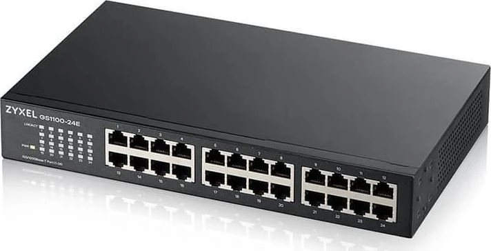 Šakotuvas ZYXEL GS1100-24EV4 UNMANAGED + 24 PORT GIGABIT UNMANAGED SWITCH V4