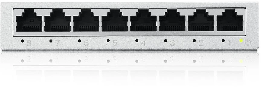 Šakotuvas ZYXEL GS-108B V5 8-PORT MINI DESKTOP GIGABIT ETHERNET SWITCH (5Y WARRANTY)