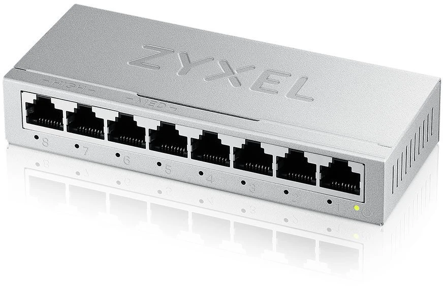 Šakotuvas ZYXEL GS-108B V5 8-PORT MINI DESKTOP GIGABIT ETHERNET SWITCH (5Y WARRANTY)