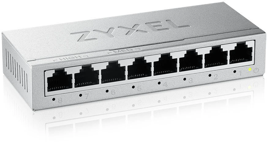 Šakotuvas ZYXEL GS-108B V5 8-PORT MINI DESKTOP GIGABIT ETHERNET SWITCH (5Y WARRANTY)