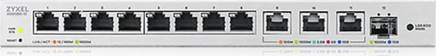 Šakotuvas ZYXEL XGS1250-12 V2, 12-PORT GIGABIT WEBMANAGED DESKTOP SWITCH WITH 8 PORT 1G + 3-PORT MULTIGIG 1/2.5/5/10G + 1-PORT SFP+ (5Y WARRANTY)