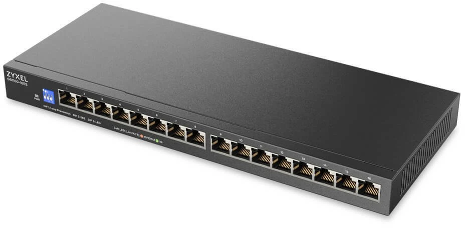 Šakotuvas Switch ZyXEL GS1100-16ES (GS1100-16ES-EU0101F)
