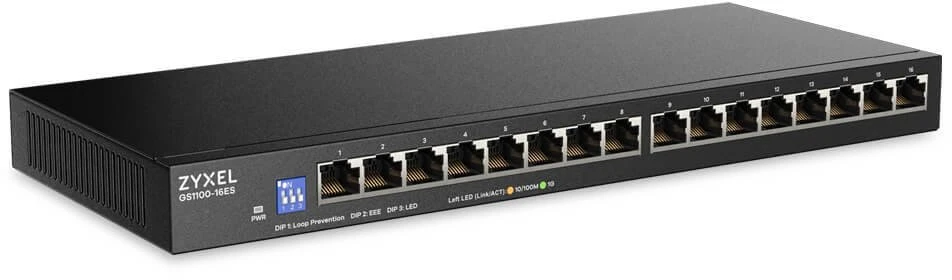 Šakotuvas Switch ZyXEL GS1100-16ES (GS1100-16ES-EU0101F)