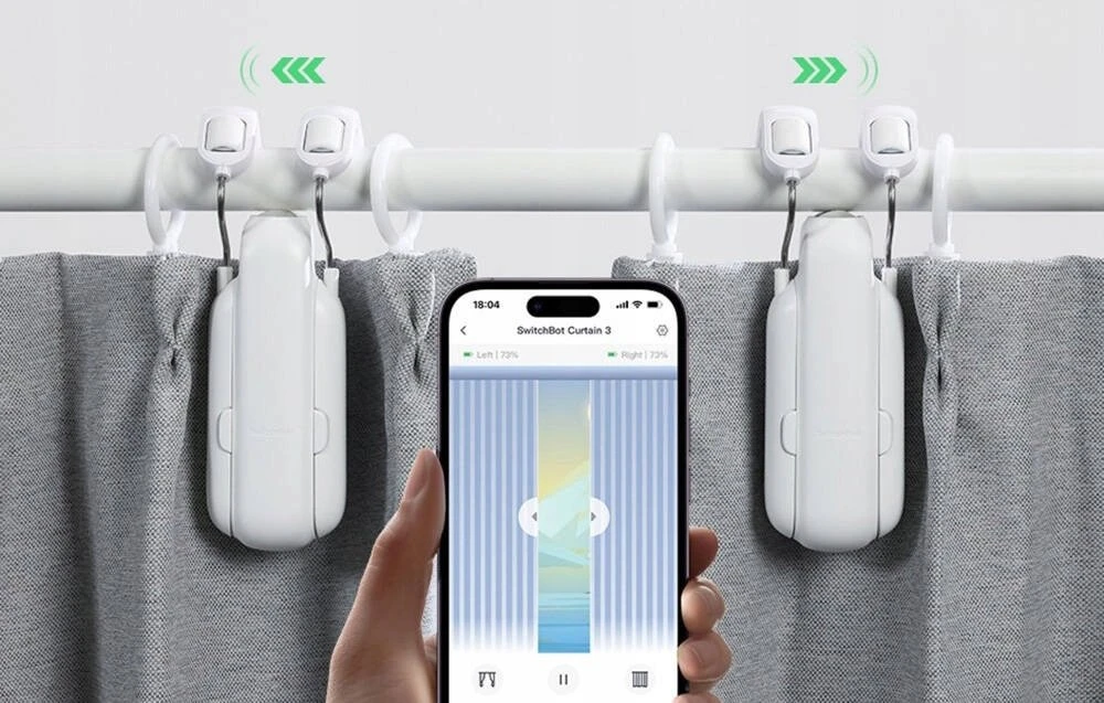 Užuolaidų variklio jungiklis SwitchBot strypas 3 (baltas)