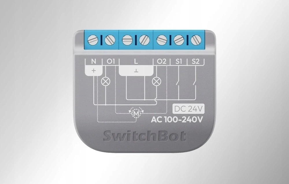 „SwitchBot“ relinis jungiklis, 2PM išmanusis dviejų kanalų jungiklis