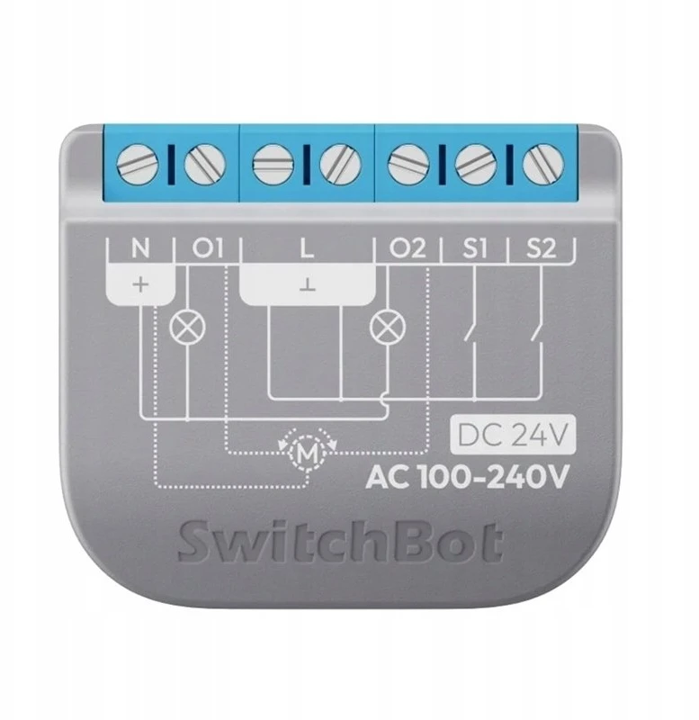 „SwitchBot“ relinis jungiklis, 2PM išmanusis dviejų kanalų jungiklis