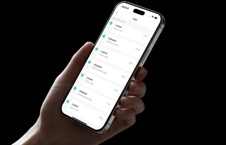 „SwitchBot Lock Ultra“ išmanioji durų spyna, sidabrinė