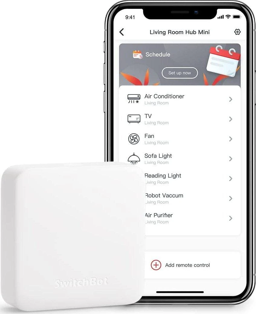 Išmanusis nuotolinio valdymo pultas SwitchBot Hub mini