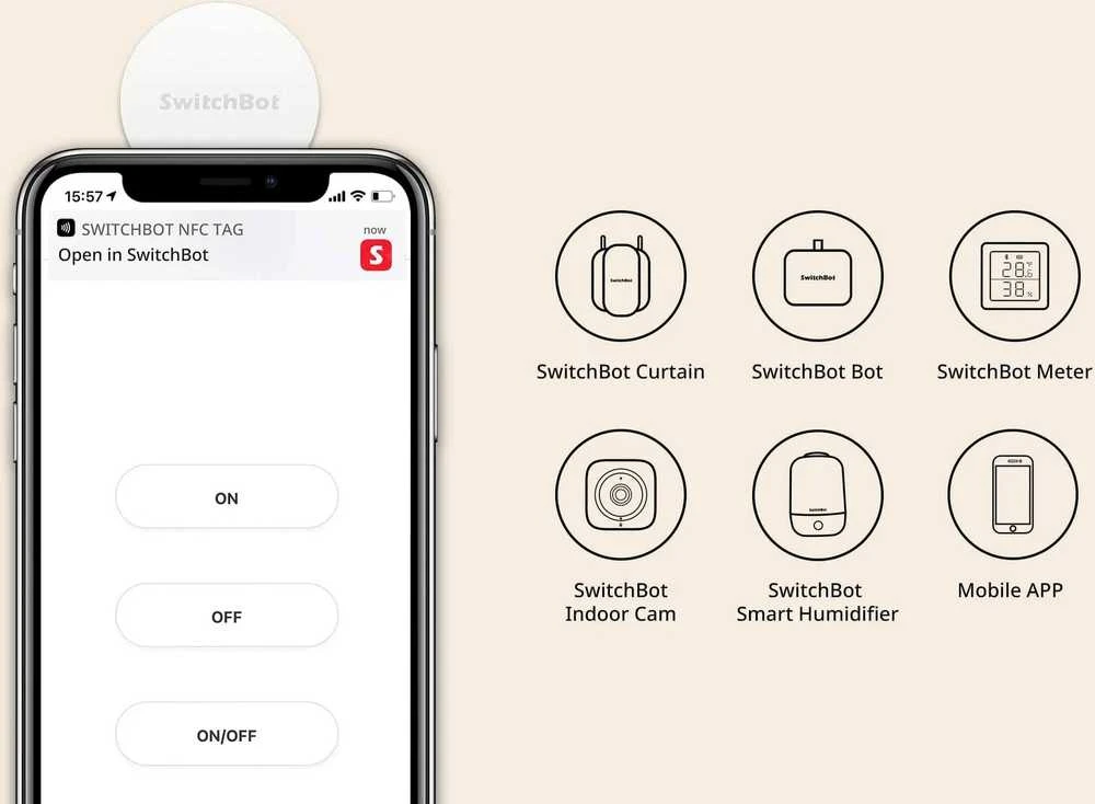 Išmanusis aktyvatorius SwitchBot Tag
