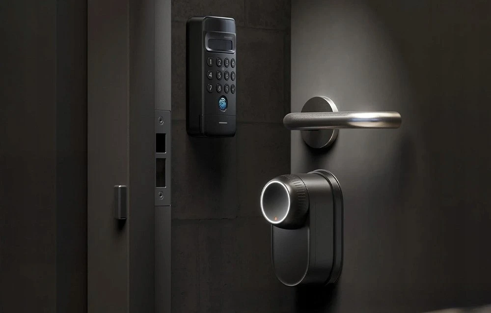 „SwitchBot Ultra 3-in-1“ išmanioji spyna su „Hub Mini Matter“ valdymo pultu ir „Vision“ klaviatūra