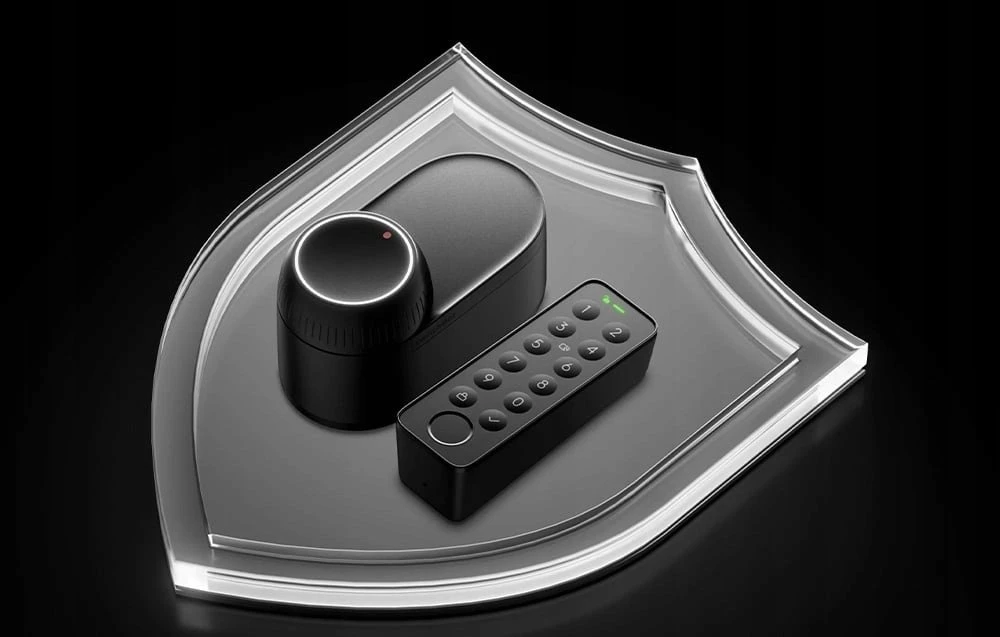 SwitchBot Ultra 3-viename išmanioji spyna su Hub Mini Matter valdymo pultu ir klaviatūra klaviatūra