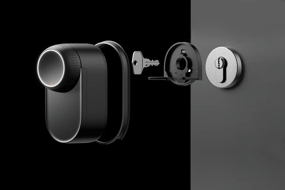 SwitchBot Ultra 3-viename išmanioji spyna su Hub Mini Matter valdymo pultu ir klaviatūra klaviatūra