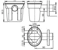 Alca plast SIFONAS KONDENSATUI DN32